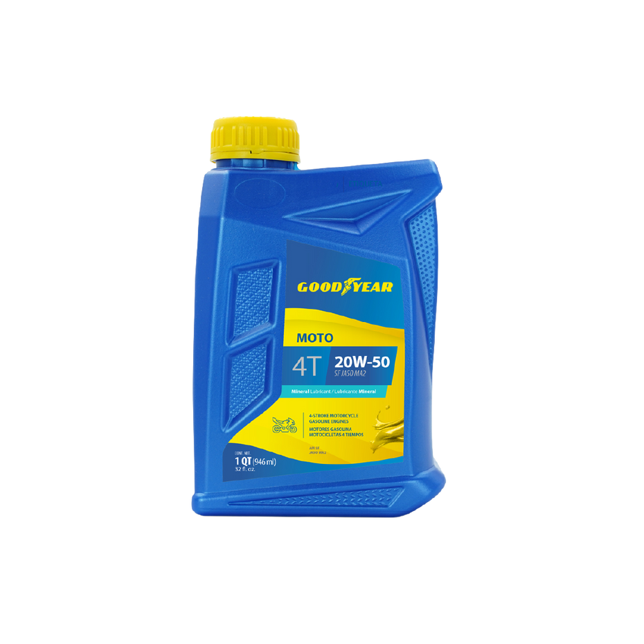 Aceite Goodyear Elite Moto 4T 20W50 Semi Sintetico 1 Litro